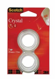 [TIM-61975R2] Plakband Scotch crystal tape 19mm x 7,5mm (2)