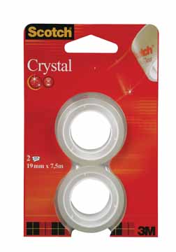 [TIM-61975R2] Plakband Scotch crystal tape 19mmx7,5mm (2)