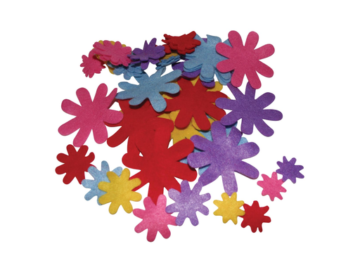 [TIM-62630] Viltfiguren Bouhon bloem assorti (50)