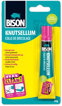 [OUT-6309079] Knutsellijm Bison Flex&Clean 20g transparant blister