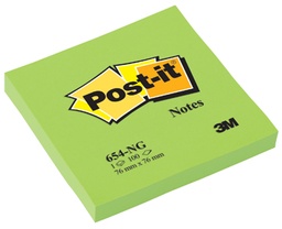 [TIM-654NV] Memoblok Post-it 76x76mm neongroen