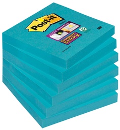 [TIM-654SSEB] Memoblok Post-it Super Sticky 76x76mm electric blauw (6)