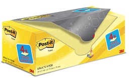 [TIM-654Y20] Memoblok Post-it 76x76mm geel voordeelpak 16+4 gratis