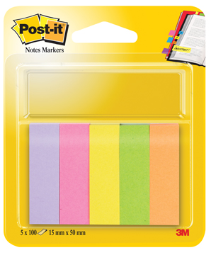 [TIM-6705] Markeerstroken Post-it 15x50mm assorti (5)