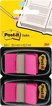 [TIM-680221] Index Post-It Standaard 25,4x43,2mm roze blister (2)