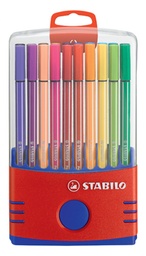 [TIM-6820031] Viltstift Stabilo Pen 68 assorti classic rode doos (20)