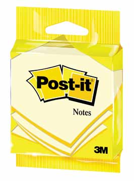 [TIM-6820PI] Memoblok Post-It 76x76mm geel flowpack