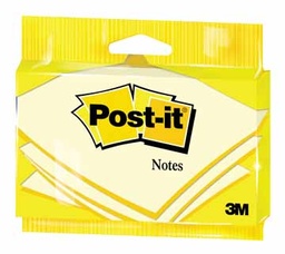 [TIM-6830PI] Memoblok Post-it 76x127mm geel flowpack