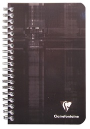 [TIM-68682C] Spiraalschrift Clairefontaine Metric karton 11x17cm 100blz zonder kantlijn geruit 5mm assorti