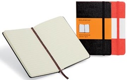 [TIM-701122] Notitieboek Moleskine harde kaft 13x21cm gelijnd 192blz zwart