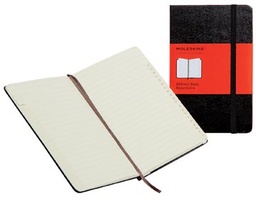 [TIM-701658] Adresboek Moleskine 13x21cm gelijnd harde cover zwart