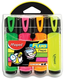 [TIM-742547] Markeerstift Maped Fluo'Peps Classic assorti (4)