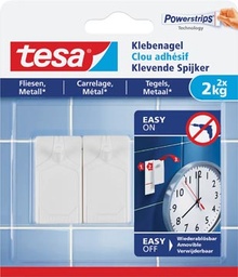 [TIM-777620] Kleefspijker Tesa zelfklevend op tegels en metaal draagvermogen 2kg blister (2)