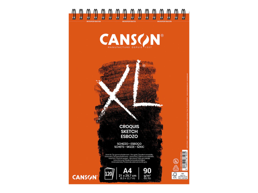 [TIM-787103] Schetsblok Canson XL A4 90gr 120vel wit