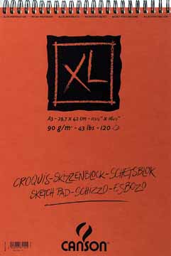 [TIM-787115] Schetsblok Canson XL A3 90gr 120vel wit