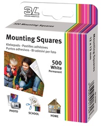 [TIM-80110] Fotokleefstrips 3L tweezijdig zelfklevend permanent 12x13mm (500)