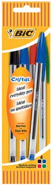 [OUT-802054] Balpen Bic Cristal Original assorti blister (5)