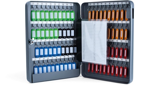 [TIM-8027057] Sleutelkast Pavo 6x28x37cm voor 80 sleutels donkergrijs