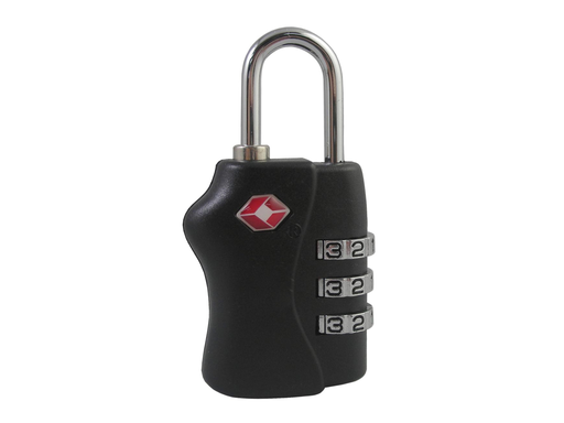 [TIM-8046720] Cijferhangslot Pavo TSA 3 cijfers 34mm zwart