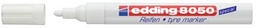 [TIM-8050W] Permanent marker Edding E8050 voor op banden ronde punt 2-4mm wit