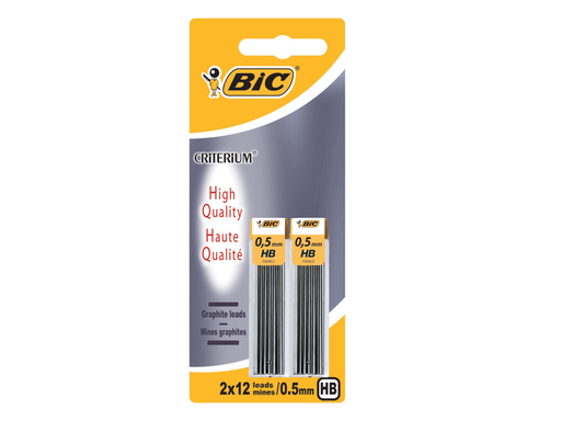 [TIM-827061] Potloodstift Bic Criterium HB 0,5mm blister (2x12)
