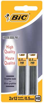 [TIM-827061] Potloodstift Bic Criterium HB 0,5mm blister (2x12)