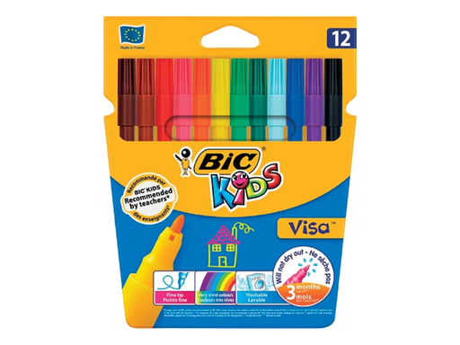 [TIM-829011] Viltstift Bic Kids Visacolor assorti (12)