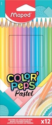 [TIM-832069] Kleurpotlood Maped Color'Peps Pastel assorti (12)