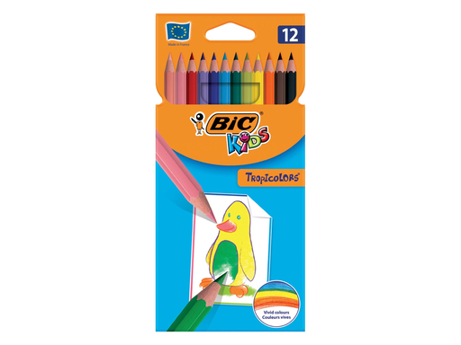 [TIM-8325661] Kleurpotlood Bic Kids Tropicolors assorti (12)