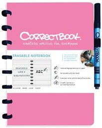 [TIM-8386568] Schrift Correctbook A5 gelijnd herbruikbaar roze