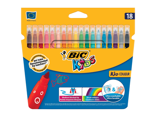 [TIM-841799] Viltstift Bic kids couleur medium assorti (18)