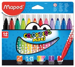 [TIM-846020] Viltstift Maped Color'Peps Jumbo Early Age assorti (12)