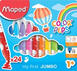 [TIM-846222] Viltstift Maped Color'Peps Jumbo Early Age assorti (24)