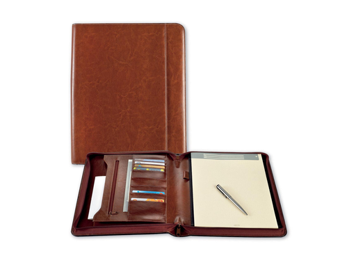 [TIM-8543063] Schrijfmap Brepols palermo luxe 27x33cm bruin
