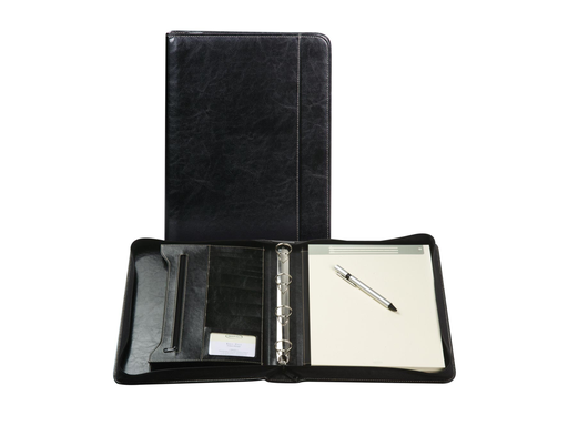 [TIM-8553061] Schrijfmap Brepols palermo 4-ringen 25,5x34,7cm zwart