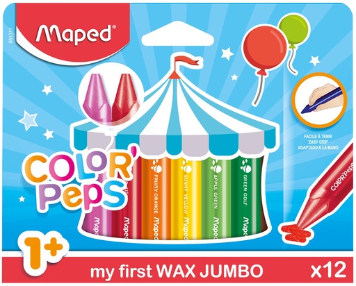 [TIM-861311] Waskrijt Maped Color'Peps Early Age assorti (12)