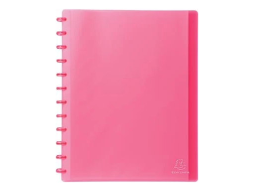 [EXA-86355E] Showalbum Exacompta PP A4 met ringen en 30 uitneembare tassen rood