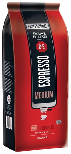 [TIM-86554] Koffiebonen Douwe Egberts Espresso Medium voor automaten 1kg