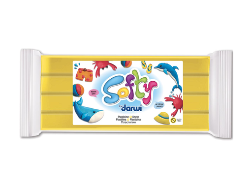 [TIM-87700D] Boetseerklei Darwi softy 500gr geel