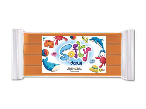 [TIM-87752D] Boetseerklei Darwi softy 500gr oranje