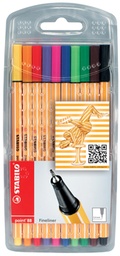 [TIM-8810] Fineliner Stabilo Point 88 assorti ophangtas (10)