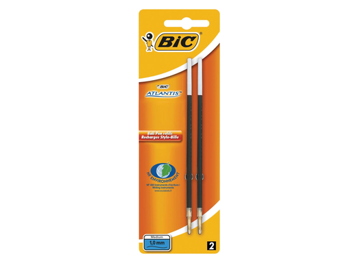 [TIM-893677] Vulling Bic voor balpen Atlantis, Velocity, Soft Feel en Reaction blauw blister (2)