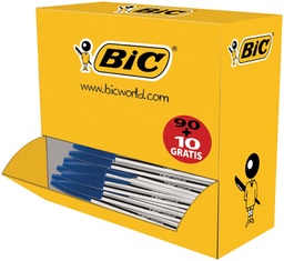 [TIM-896039] Balpen Bic Cristal Original blauw voordeelpak 90+10 gratis