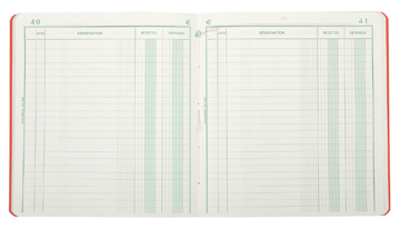 [TIM-930E] Ontvangsten en uitgaven Exacompta karton 21x19cm 80blad franstalig