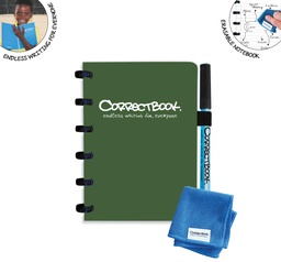 [TIM-957B230] Schrift Correctbook Original A6 gelijnd 40blz bosgroen