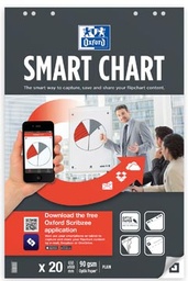 [TIM-96277] Flipchartblok Oxford Smart Chart zelfklevend 65x98cm 20vel blanco