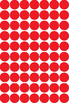 [TIM-A12105] Etiketten Apli Ø 19mm rood (560)