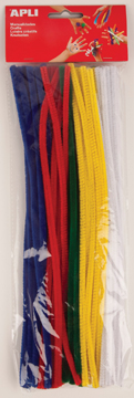 [TIM-A13065] Chenilledraad Apli kids 5mmx30cm assorti (50)