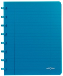 [TIM-A1356] Schrift Atoma Trendy PP A5 gelijnd 144blz transparant assorti