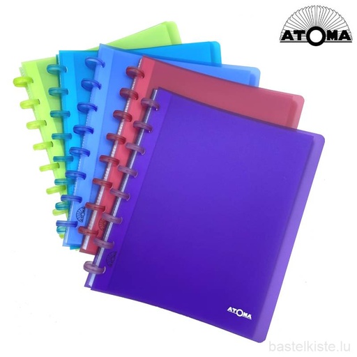 [TIM-A1393] Showalbum Atoma PP A5 20 tassen transparant assorti